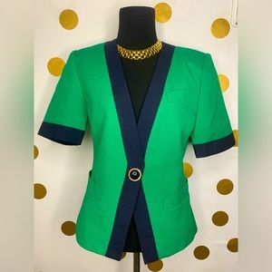 Kasper Petite Women’s Green Blazer - Size: 4